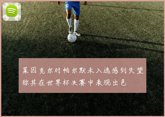 莱因克尔对帕尔默未入选感到失望称其在世界杯决赛中表现出色